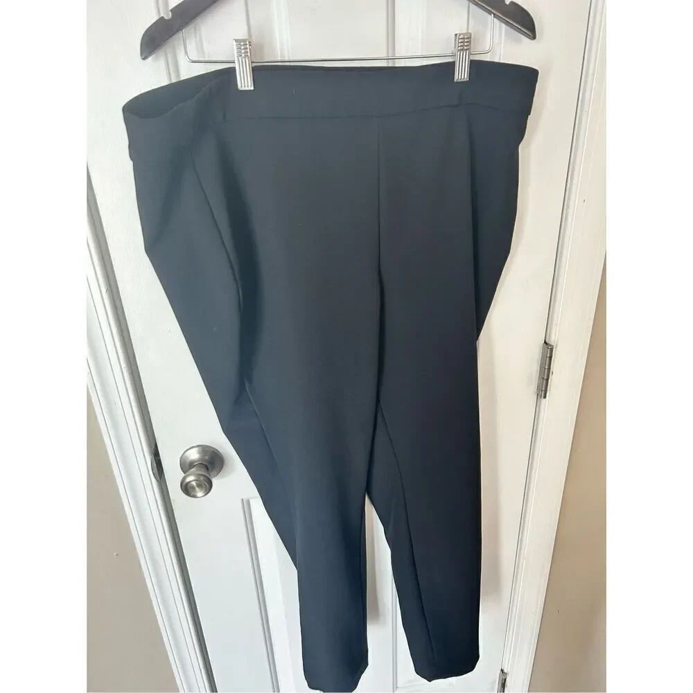 Express black skinny dress pants with a side zipper size extra large XL stretchy